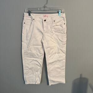 Xhilaration White Capri Jeans Juniors Size 5